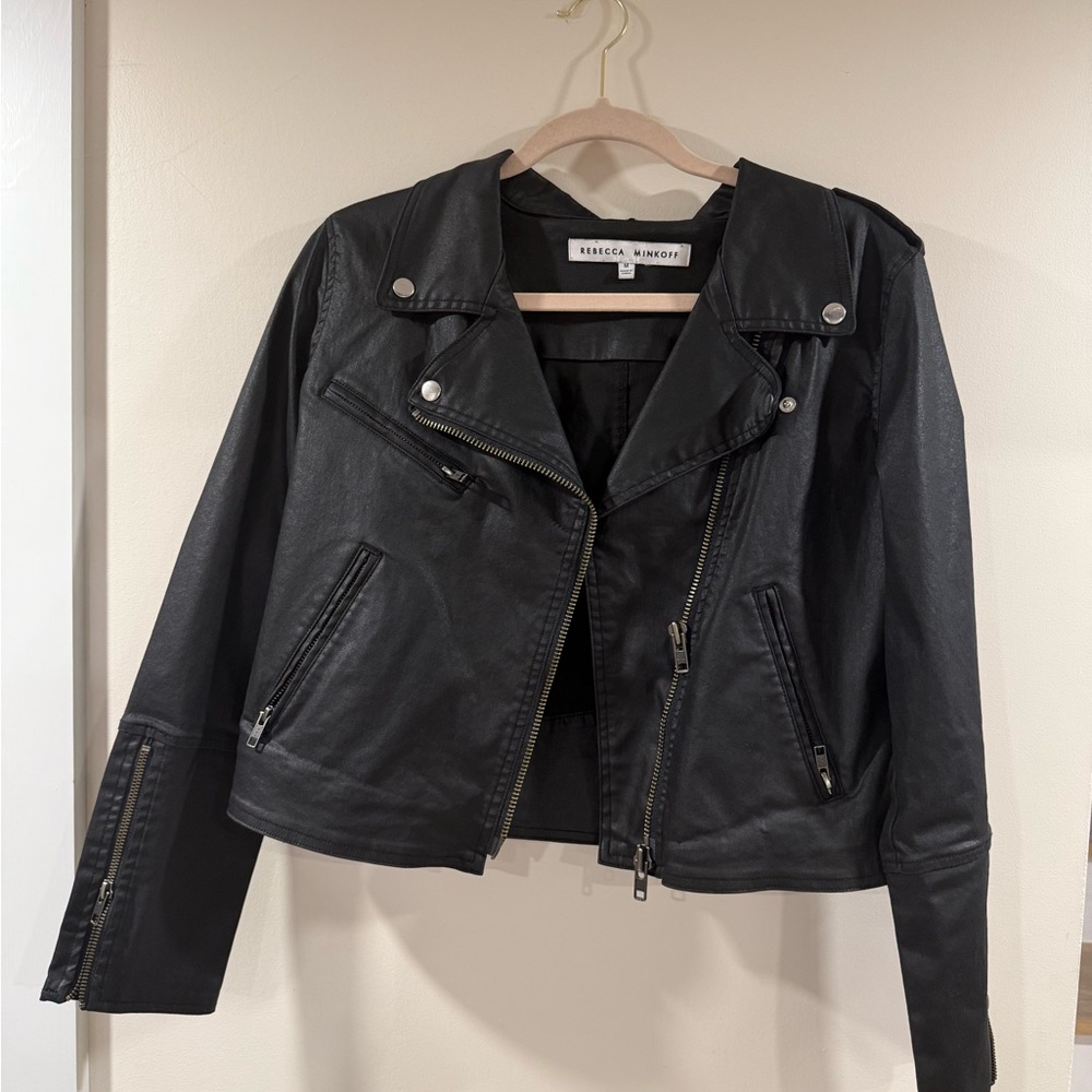 Rebecca Minkoff Black Biker Leather Jacket